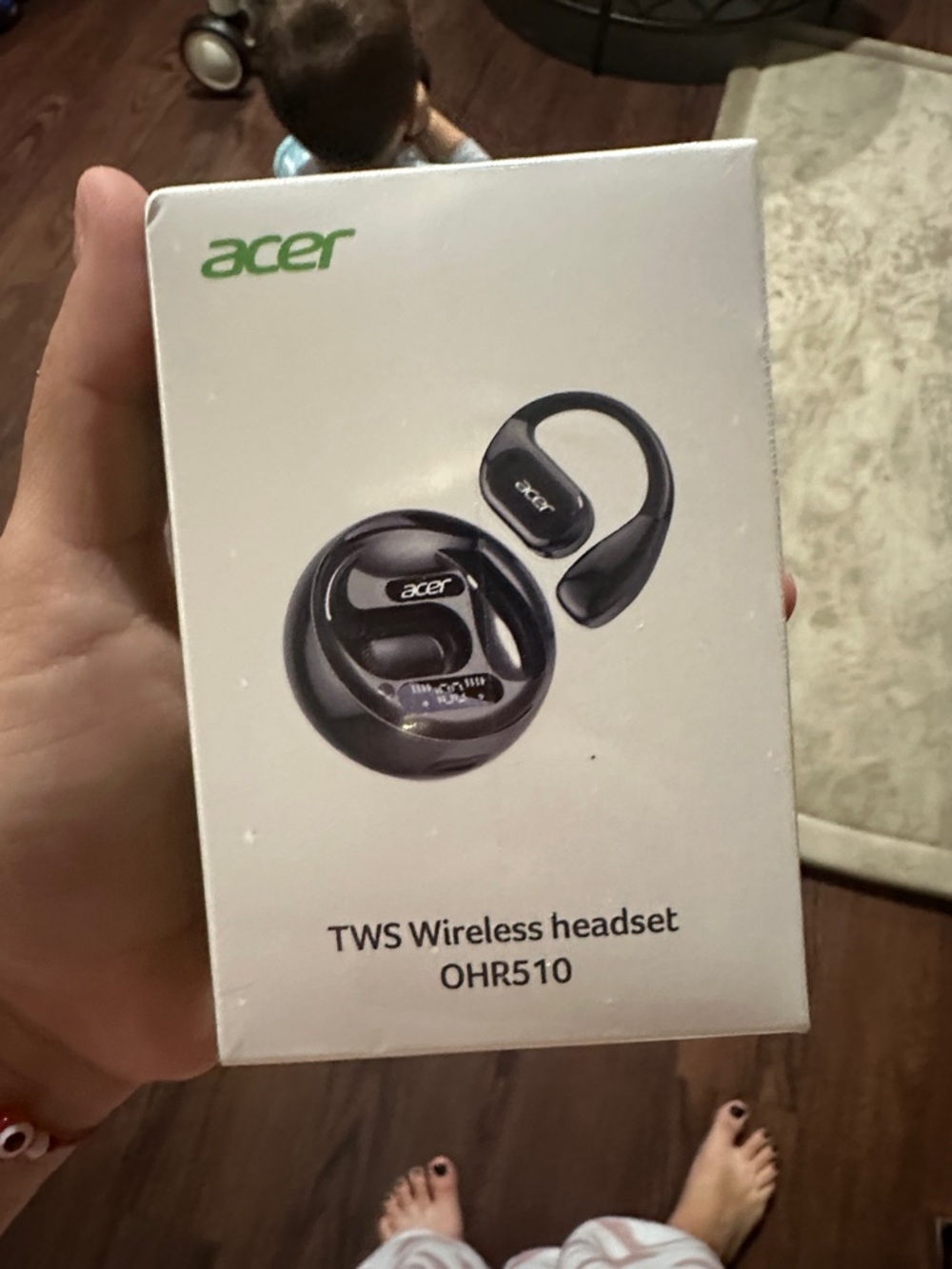 Acer Black TWS OHR510 Wireless Ear-Hook Headset